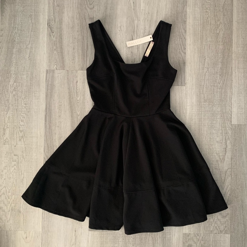 NWT Black skater dress